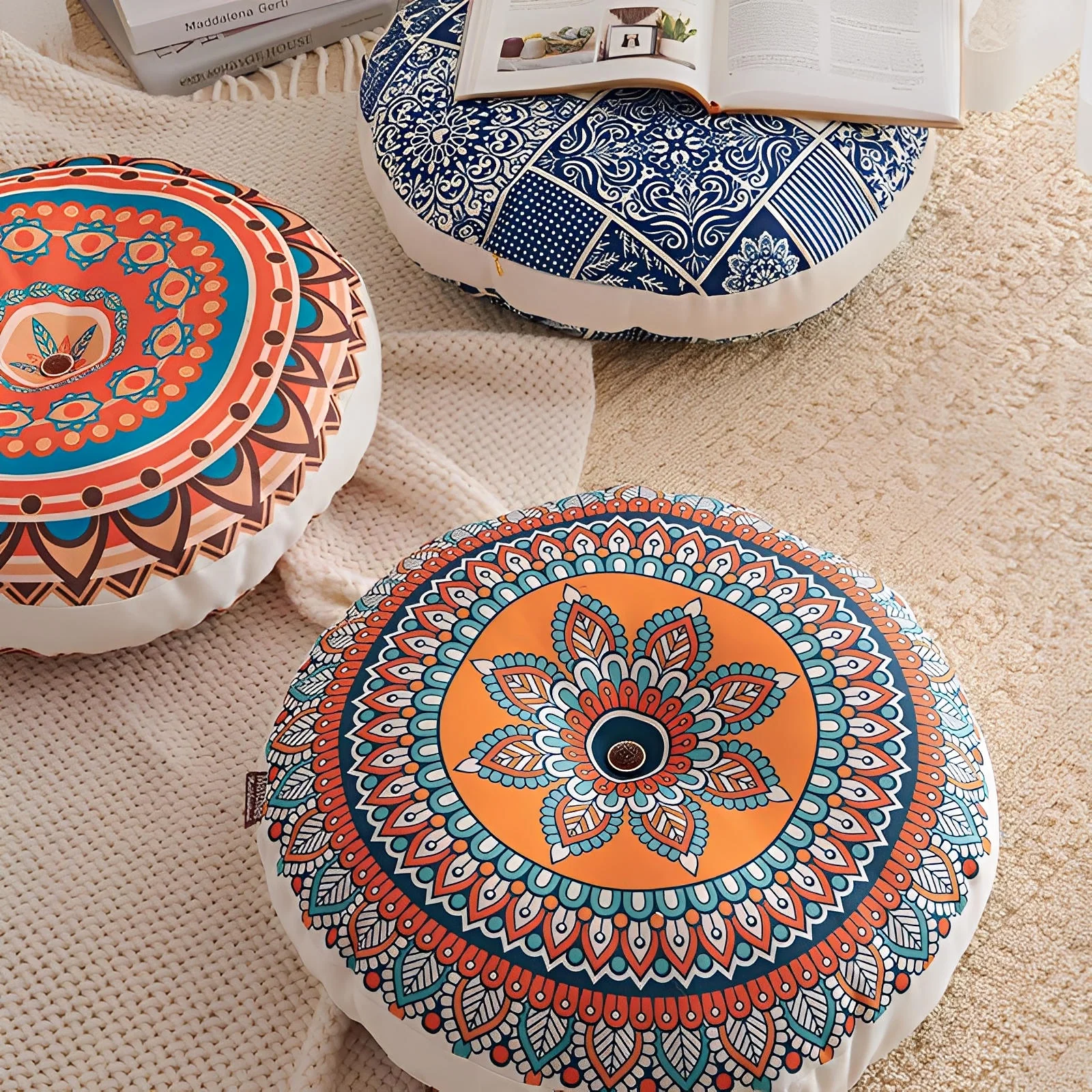 Sol Mandala Floor Cushion - Image 8