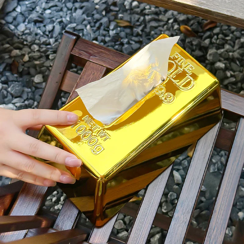 Sterling Gold Tissue Box - Image 3