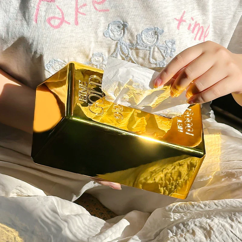 Sterling Gold Tissue Box - Image 4