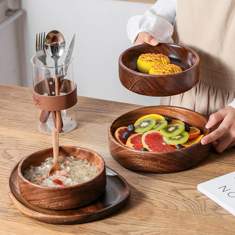 Tondo Walnut Bowl - Image 3