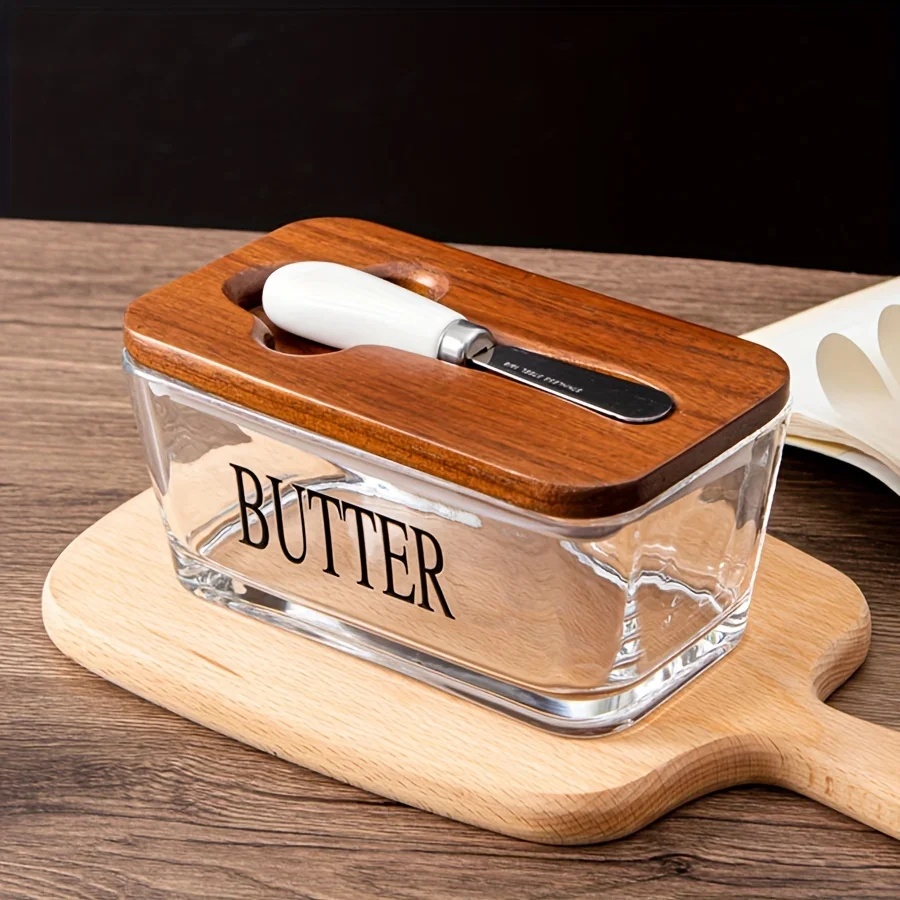 Valio Glass Butter Dish