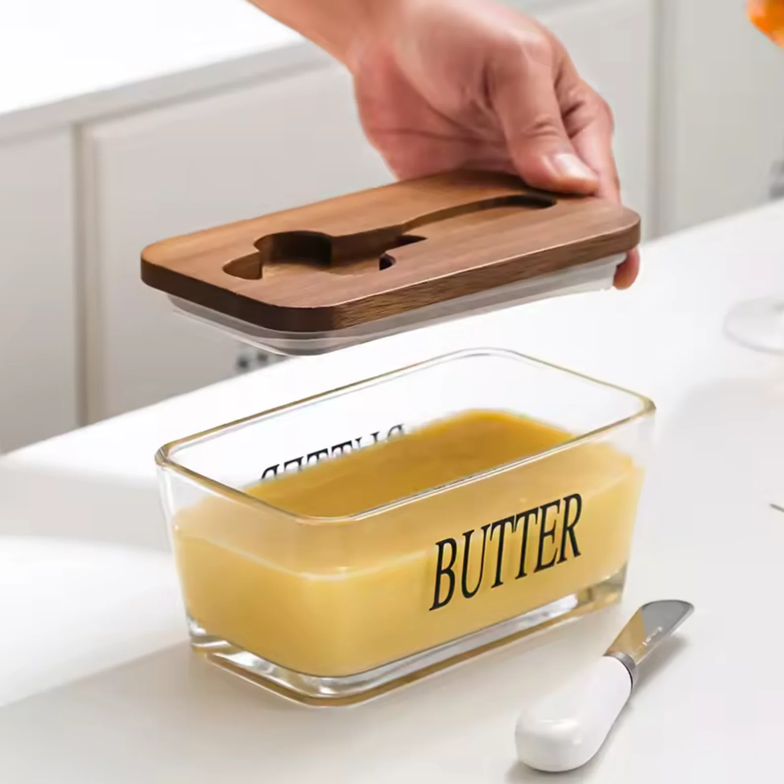 Valio Glass Butter Dish - Image 4