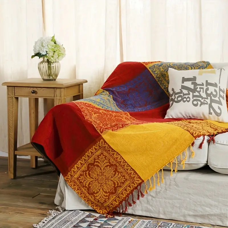 Vintage Patchwork Throw Blanket - Image 3