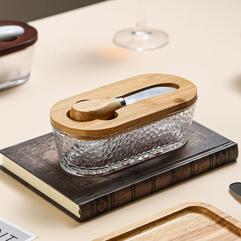 Wells Glass Butter Dish - Image 2