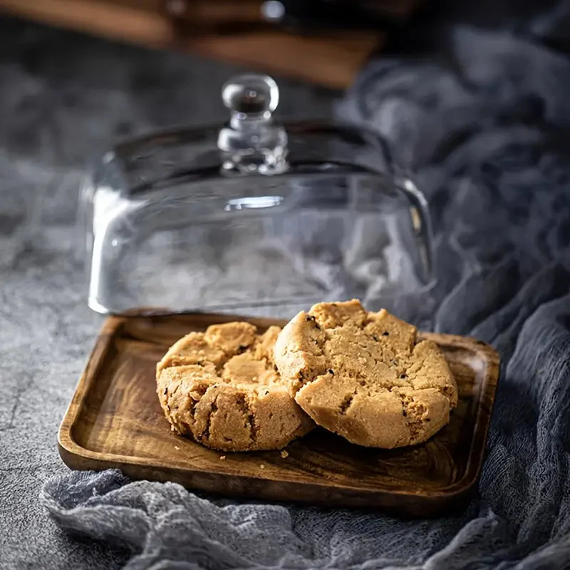 Wood & Glass Butter Dish - Image 3