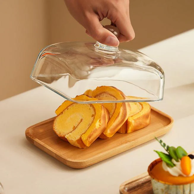 Wood & Glass Butter Dish - Image 5