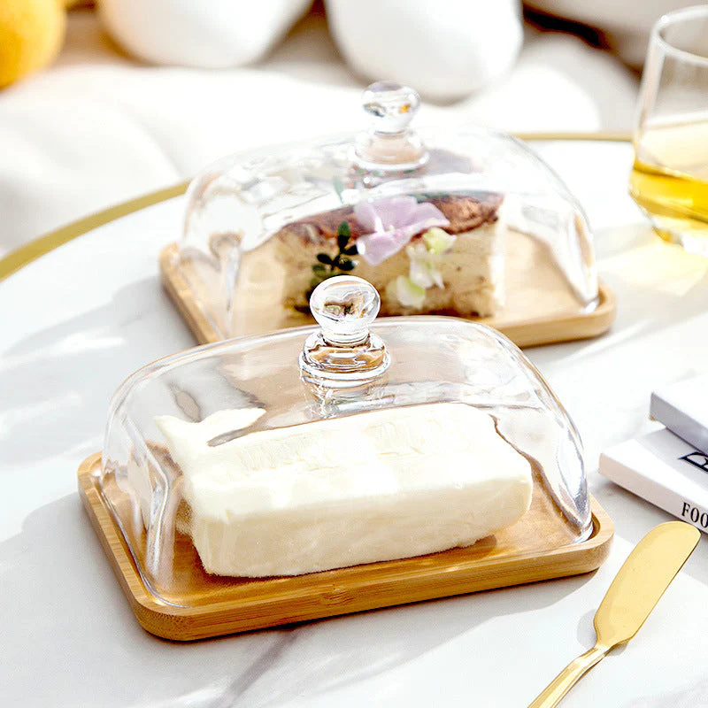 Wood & Glass Butter Dish - Image 7