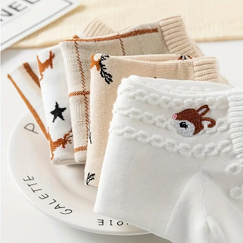 Woodland Knit Ankle Socks - Image 4