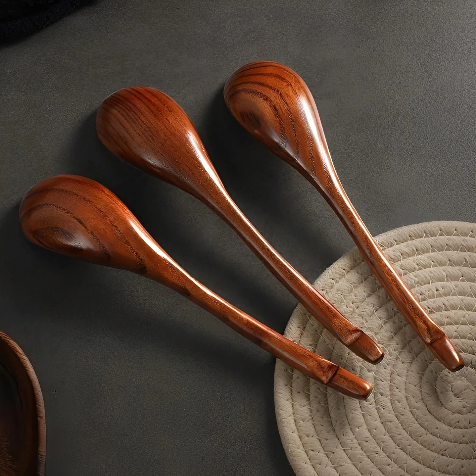 Yora Walnut Wood Spoons - Image 2